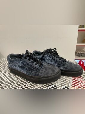 Vans Blue Velvet Shoes